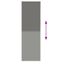 Produktbild för Rullgardin mörkläggning grå 65x210 cm tyg bredd 60,7 cm