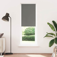 Produktbild för Rullgardin mörkläggning grå 85x210 cm tyg bredd 80,7 cm