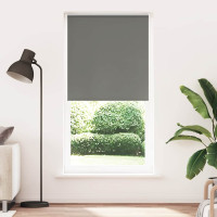 Produktbild för Rullgardin mörkläggning grå 90x210 cm tyg bredd 85,7 cm