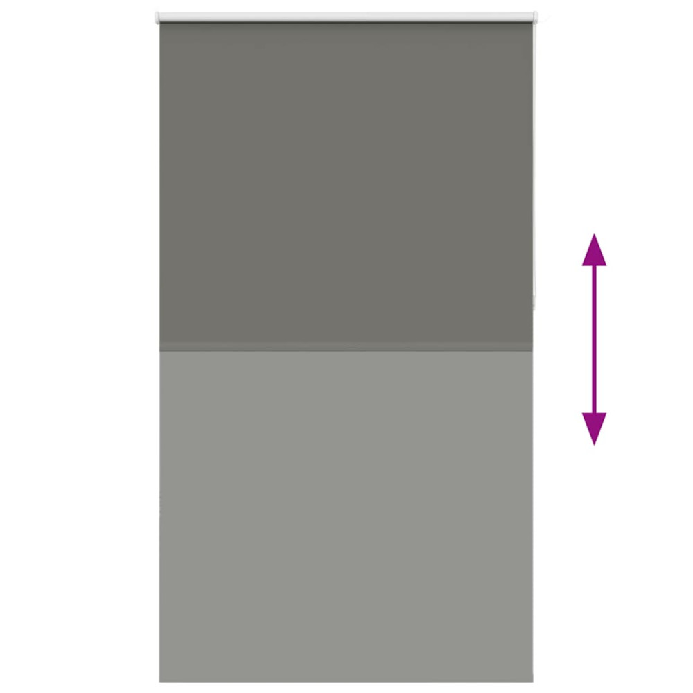 Produktbild för Rullgardin mörkläggning grå 140x210 cm tyg bredd 136,6 cm