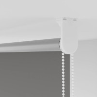 Produktbild för Rullgardin mörkläggning grå 165x210 cm tyg bredd 161,6 cm