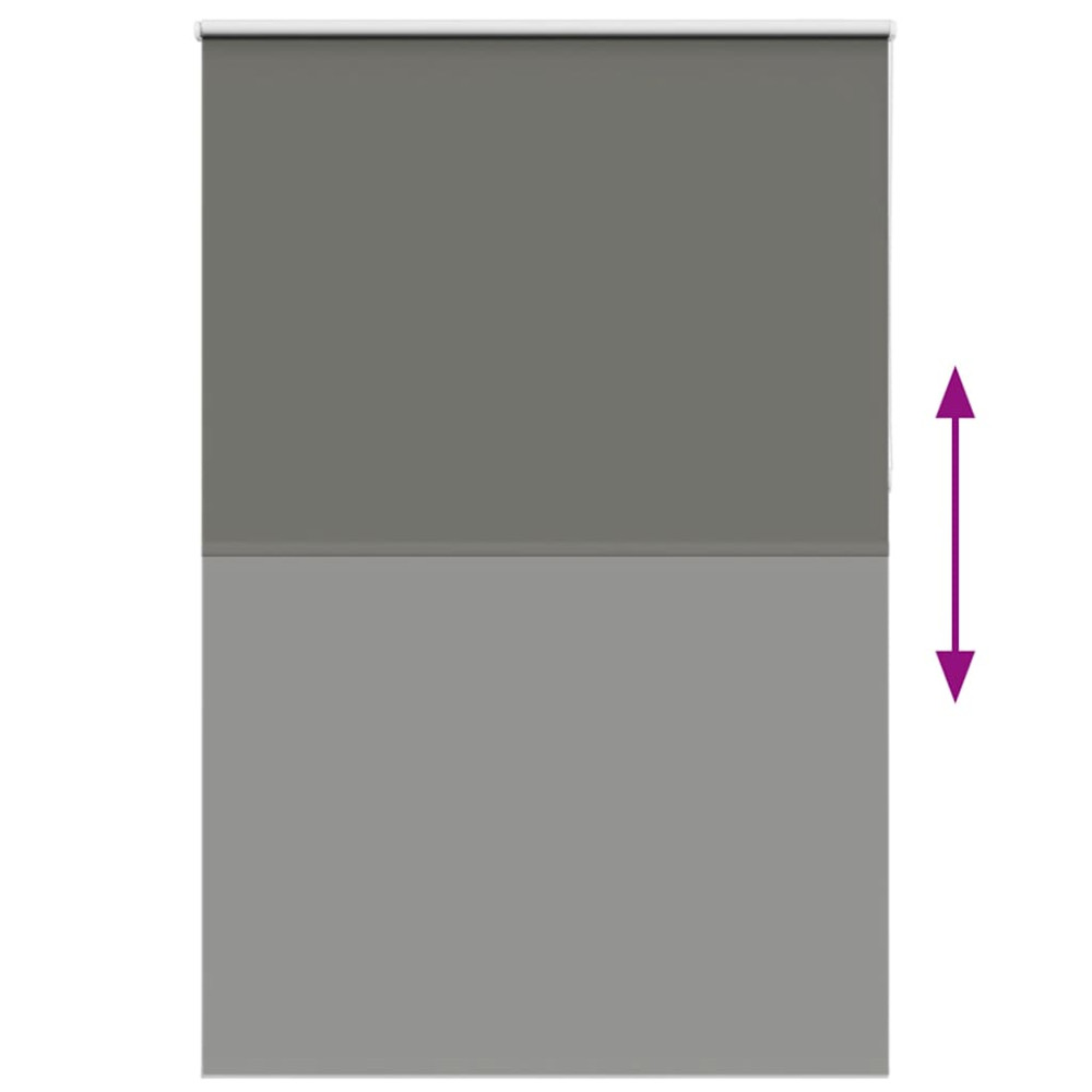 Produktbild för Rullgardin mörkläggning grå 165x210 cm tyg bredd 161,6 cm