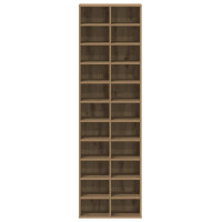 Produktbild för Skoskåp hantverksmässig ek 54x34x183 cm konstruerat trä