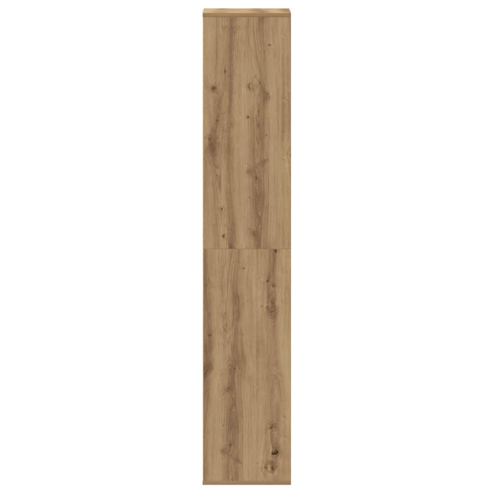 Produktbild för Skoskåp hantverksmässig ek 54x34x183 cm konstruerat trä