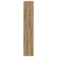 Produktbild för Skoskåp hantverksmässig ek 54x34x183 cm konstruerat trä