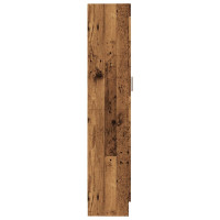 Produktbild för Bokskåp åldrat trä 82,5x30,5x150 cm konstruerat trä