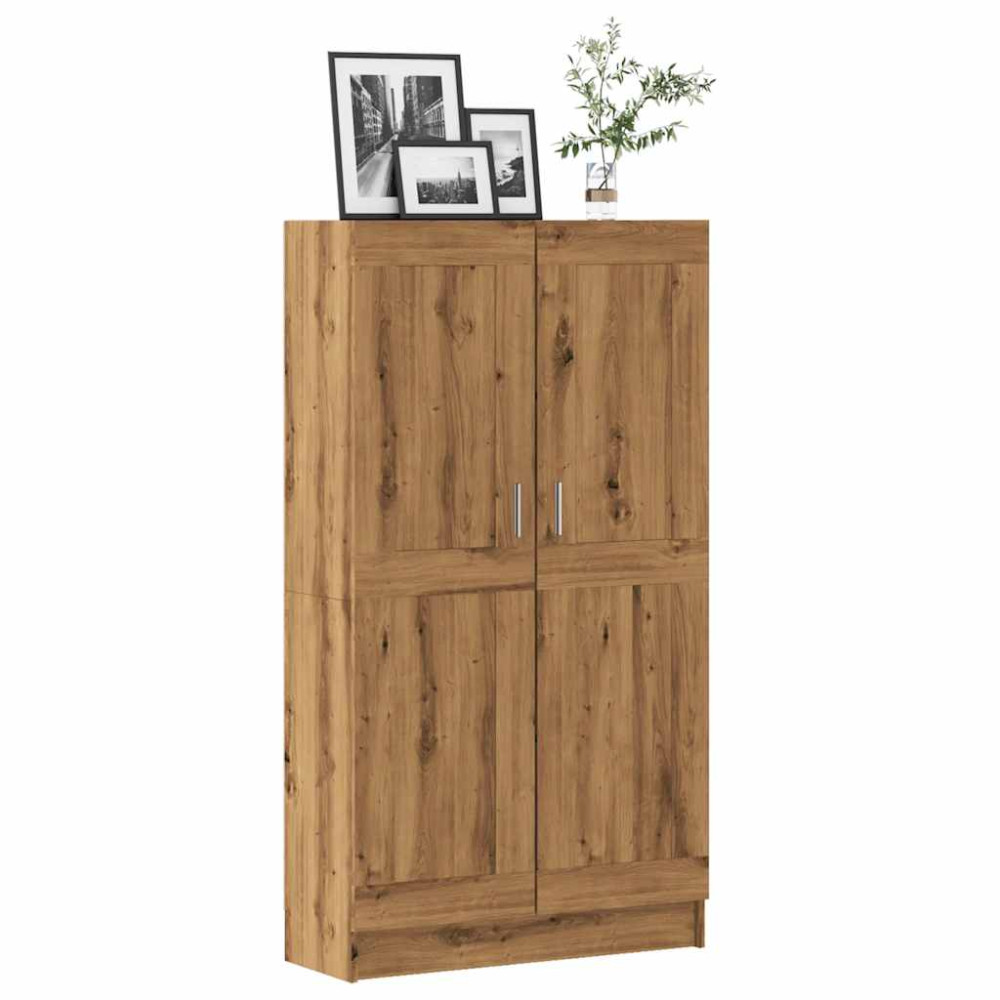 Produktbild för Bokhylla artisan ek 82,5x30,5x150 cm konstruerat trä