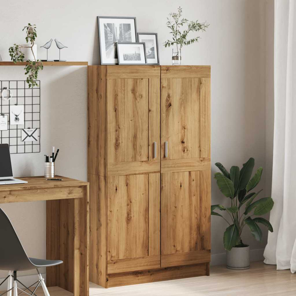 Produktbild för Bokhylla artisan ek 82,5x30,5x150 cm konstruerat trä
