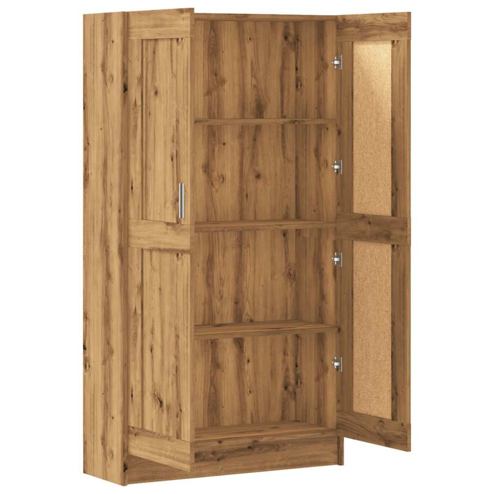 Produktbild för Bokhylla artisan ek 82,5x30,5x150 cm konstruerat trä