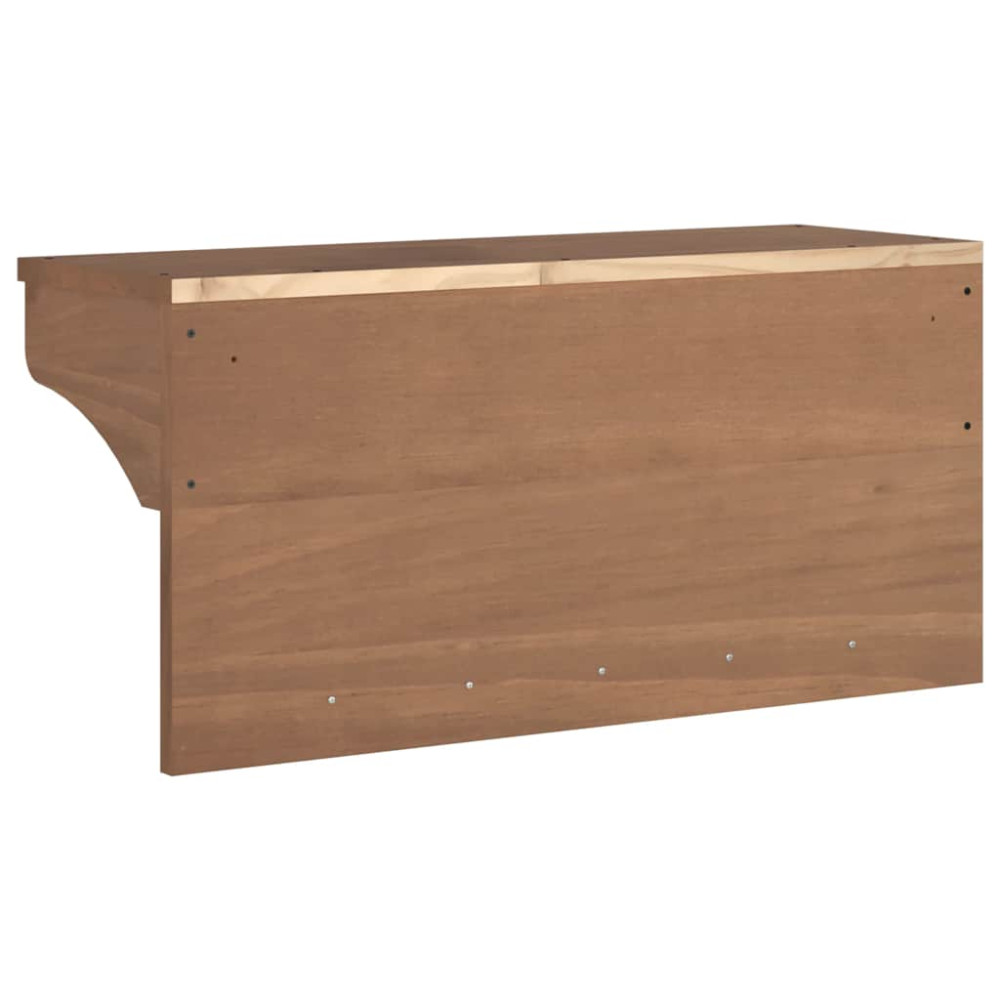 Produktbild för Vägghängd klädhängare "SANDNES" 87x30x42 cm massivt trä furu