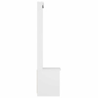 Produktbild för Hallgran "SANDNES" vit 45x40x159,5 cm massiv trä furu