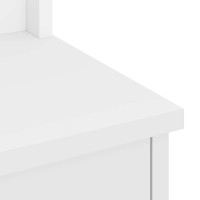 Produktbild för Hallgran "SANDNES" vit 45x40x159,5 cm massiv trä furu