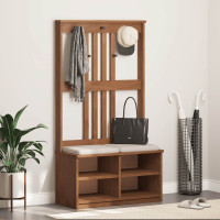 Produktbild för Hallträd SANDNES 87x40x159,5cm massiv träfuru