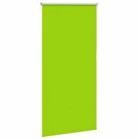Produktbild för Rullgardin mörkläggning blad grön 70x130 cm tyg bredd 65,7 cm