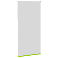 Produktbild för Rullgardin mörkläggning blad grön 70x130 cm tyg bredd 65,7 cm