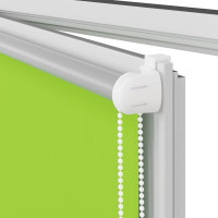 Produktbild för Rullgardin mörkläggning blad grön 110x230 cm tygbredd 105,7 cm
