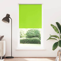 Produktbild för Rullgardin mörkläggning blad grön 110x230 cm tygbredd 105,7 cm