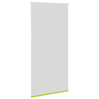 Produktbild för Rullgardin mörkläggning blad grön 110x230 cm tygbredd 105,7 cm