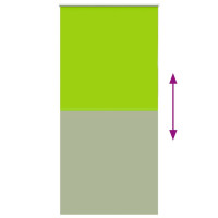Produktbild för Rullgardin mörkläggning blad grön 110x230 cm tygbredd 105,7 cm
