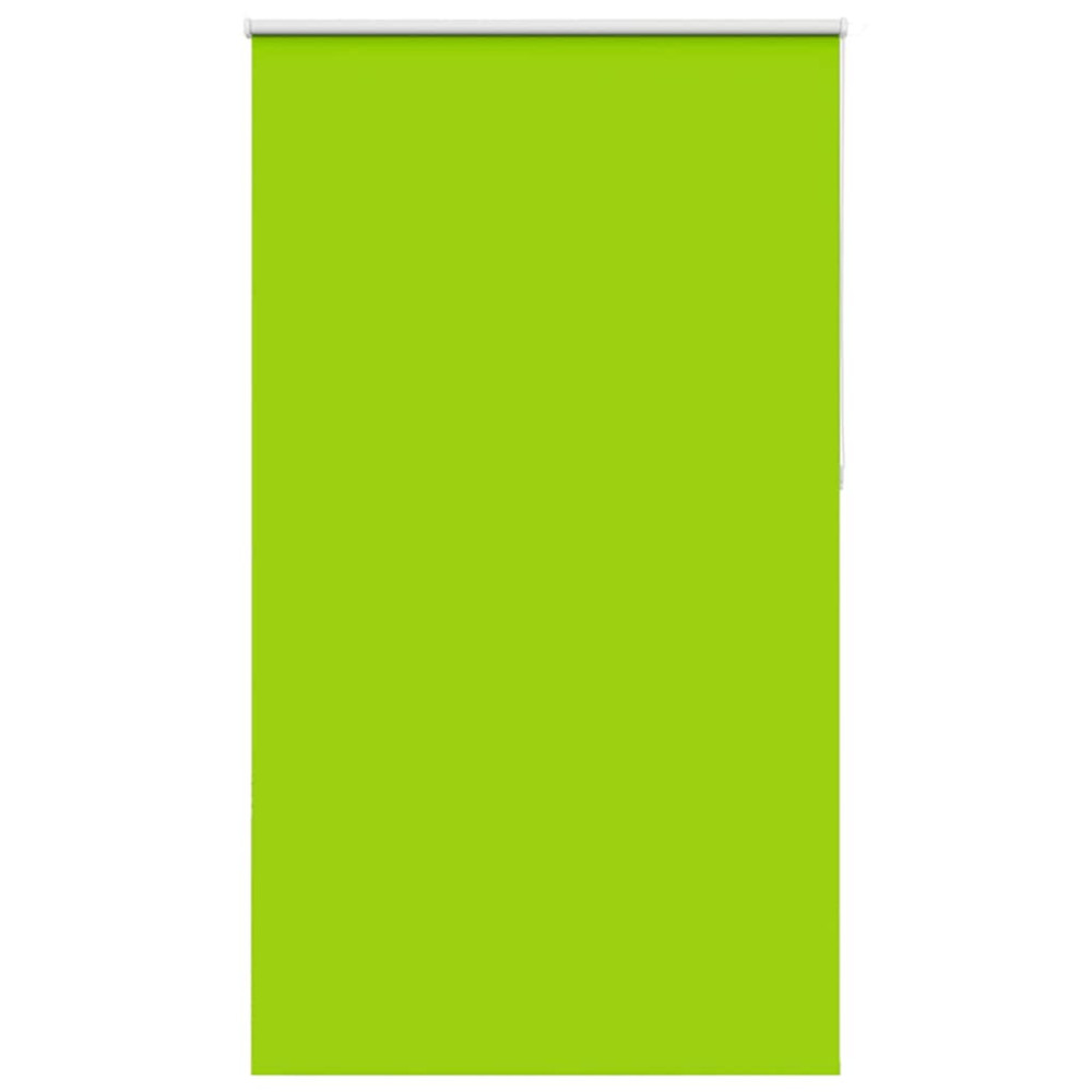 Produktbild för Rullgardin mörkläggning blad grön 125x230 cm tyg bredd 121,6 cm