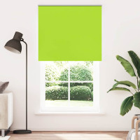 Produktbild för Rullgardin mörkläggning blad grön 125x230 cm tyg bredd 121,6 cm