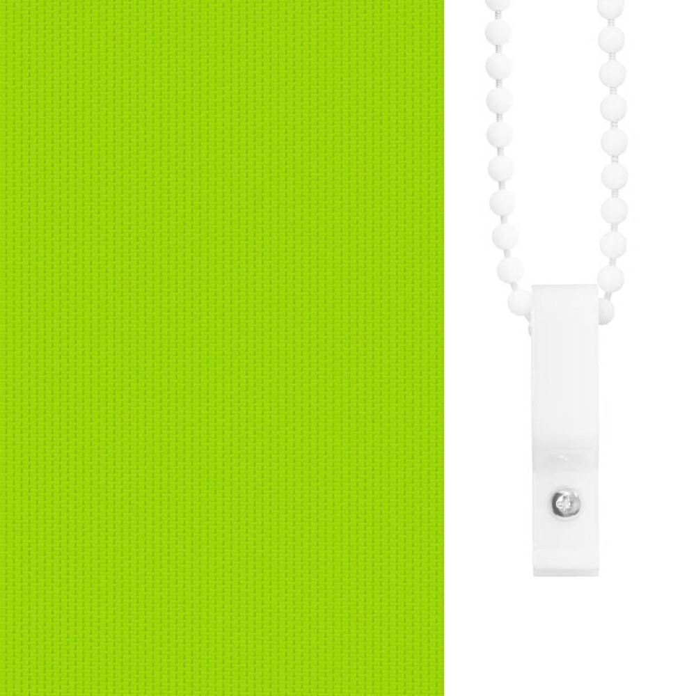 Produktbild för Rullgardin mörkläggning blad grön 125x230 cm tyg bredd 121,6 cm
