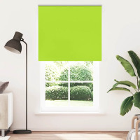 Produktbild för Rullgardin mörkläggning blad grön 140x230 cm tyg bredd 136,6 cm