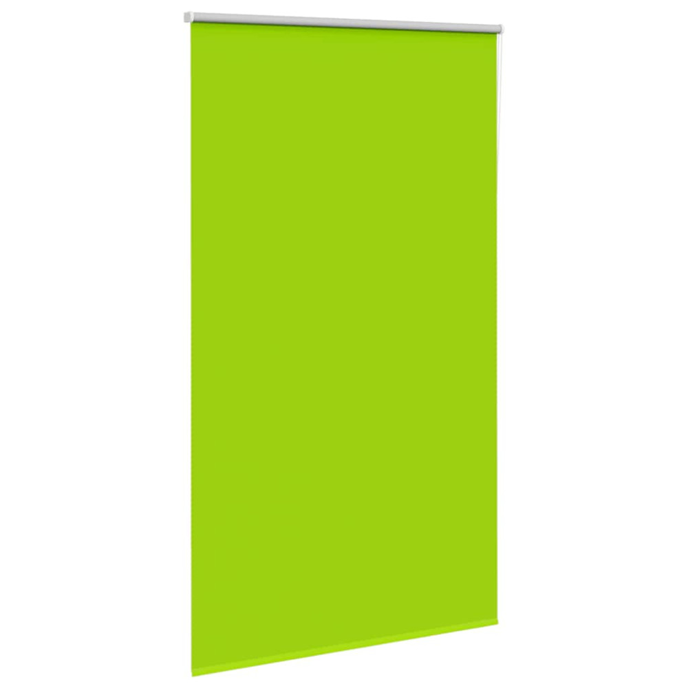 Produktbild för Rullgardin mörkläggning blad grön 140x230 cm tyg bredd 136,6 cm