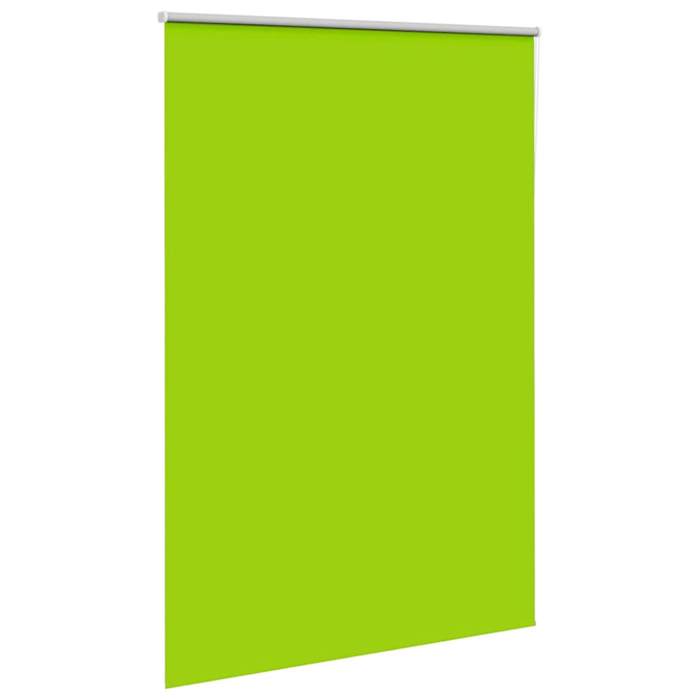 Produktbild för Rullgardin mörkläggning blad grön 155x230 cm tyg bredd 151,6 cm