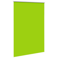 Produktbild för Rullgardin mörkläggning blad grön 155x230 cm tyg bredd 151,6 cm