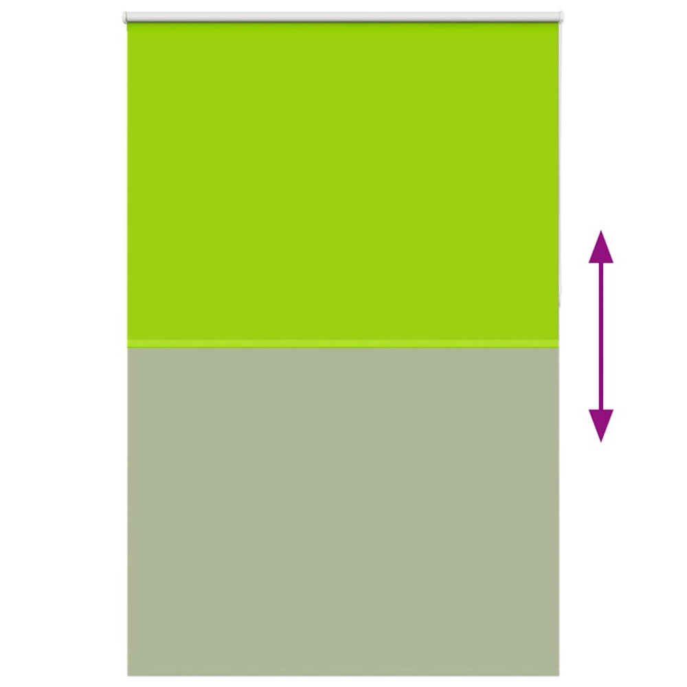 Produktbild för Rullgardin mörkläggning blad grön 155x230 cm tyg bredd 151,6 cm