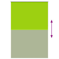 Produktbild för Rullgardin mörkläggning blad grön 155x230 cm tyg bredd 151,6 cm
