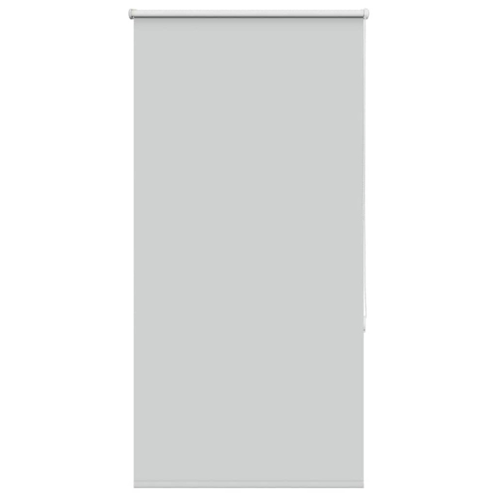 Produktbild för Rullgardin mörkläggning ljusgrå 85x130 cm tyg bredd 80,7 cm