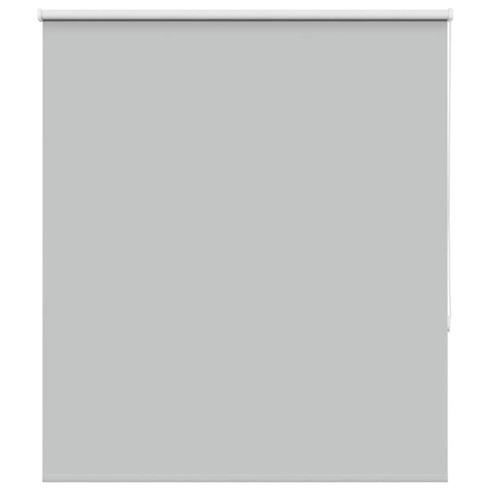 Produktbild för Rullgardin mörkläggning ljusgrå 120x130 cm tyg bredd 116,6 cm
