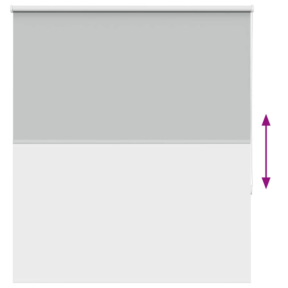 Produktbild för Rullgardin mörkläggning ljusgrå 120x130 cm tyg bredd 116,6 cm