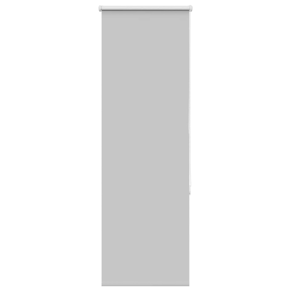 Produktbild för Rullgardin mörkläggning ljusgrå 50x150 cm tyg bredd 45,7 cm