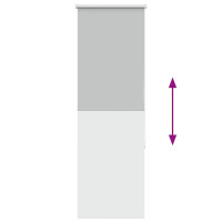 Produktbild för Rullgardin mörkläggning ljusgrå 50x150 cm tyg bredd 45,7 cm