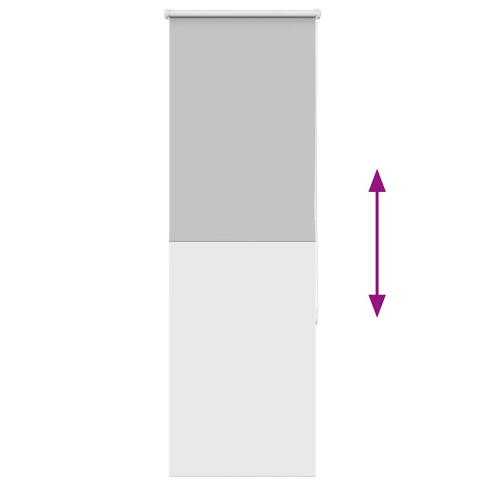 Produktbild för Rullgardin mörkläggning ljusgrå 55x150 cm tyg bredd 50,7 cm