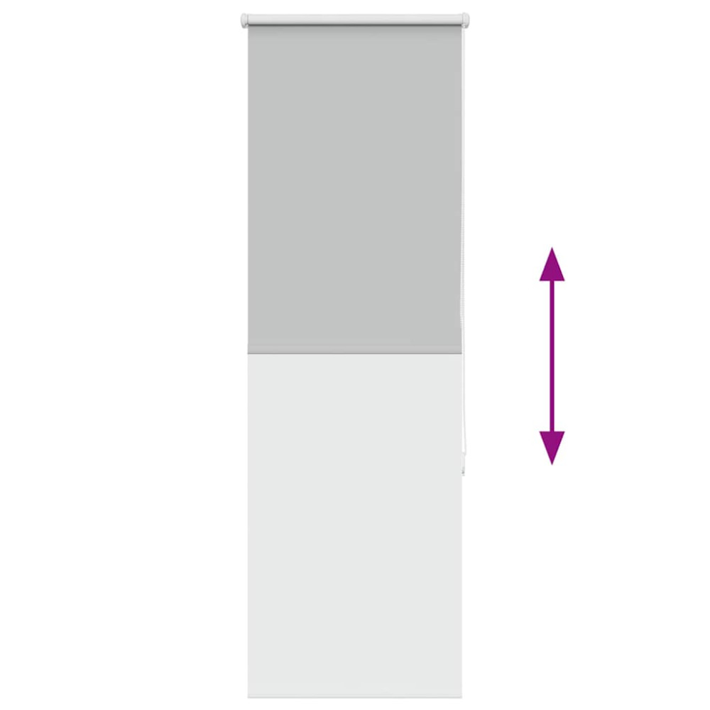 Produktbild för Rullgardin mörkläggning ljusgrå 60x150 cm tyg bredd 55,7 cm
