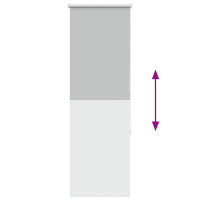 Produktbild för Rullgardin mörkläggning ljusgrå 60x150 cm tyg bredd 55,7 cm