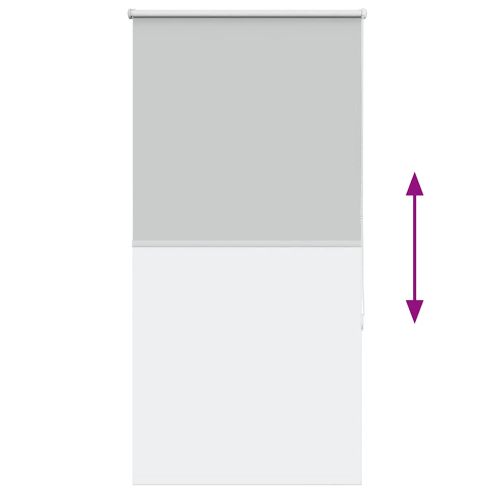 Produktbild för Rullgardin mörkläggning ljusgrå 65x150 cm tyg bredd 60,7 cm