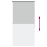 Produktbild för Rullgardin mörkläggning ljusgrå 65x150 cm tyg bredd 60,7 cm
