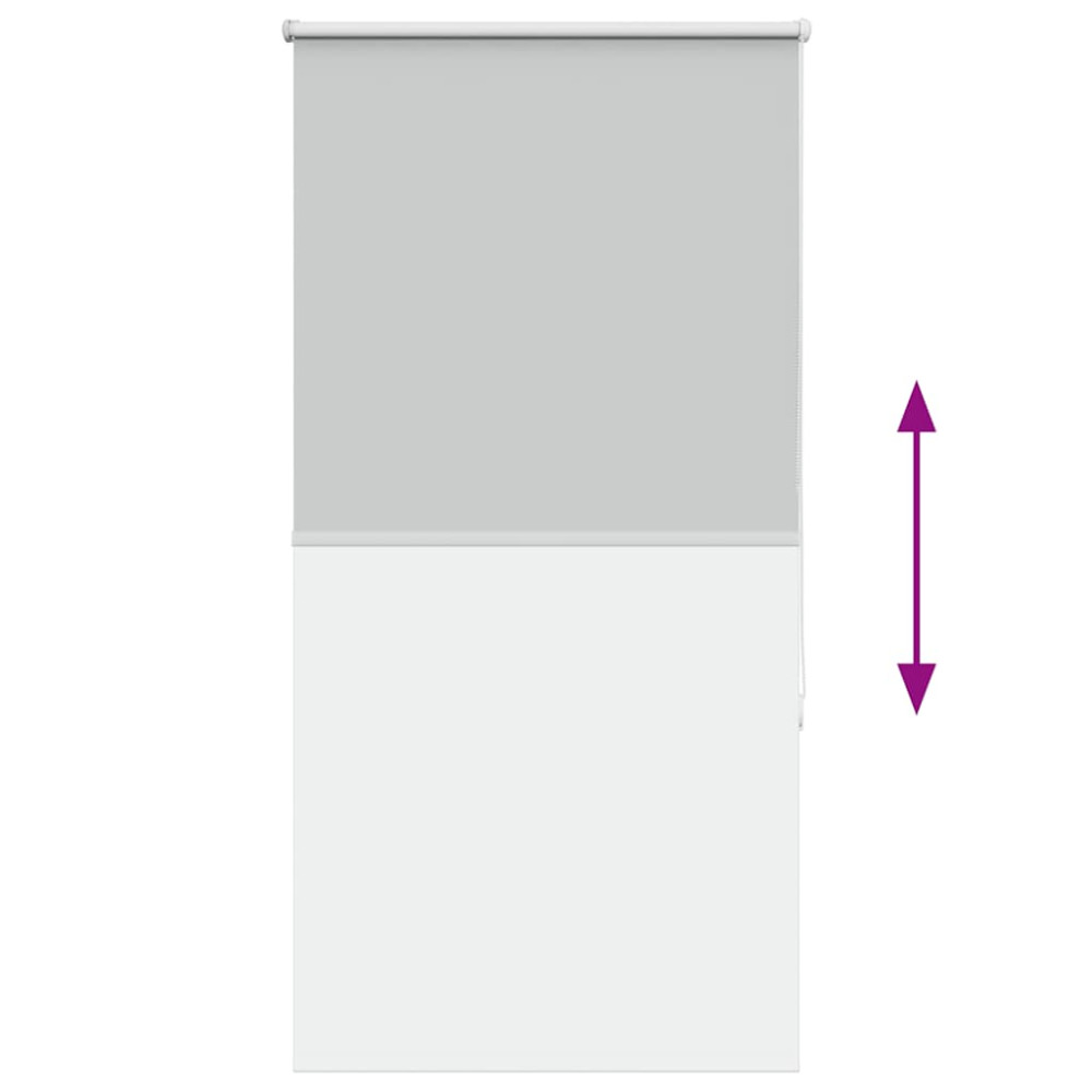 Produktbild för Rullgardin mörkläggning ljusgrå 80x150 cm tyg bredd 75,7 cm