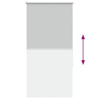 Produktbild för Rullgardin mörkläggning ljusgrå 80x150 cm tyg bredd 75,7 cm