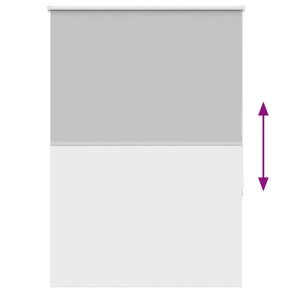 Produktbild för Rullgardin mörkläggning ljusgrå 100x150 cm tyg bredd 95,7 cm
