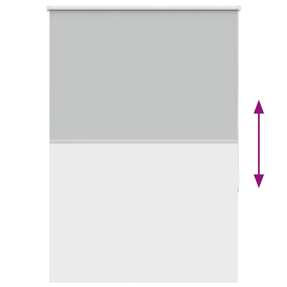 Produktbild för Rullgardin mörkläggning ljusgrå 110x150 cm tyg bredd 105,7 cm