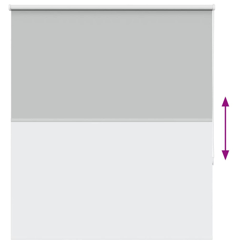 Produktbild för Rullgardin mörkläggning ljusgrå 135x150 cm tyg bredd 131,6 cm