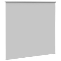 Produktbild för Rullgardin mörkläggning ljusgrå 155x150 cm tyg bredd 151,6 cm