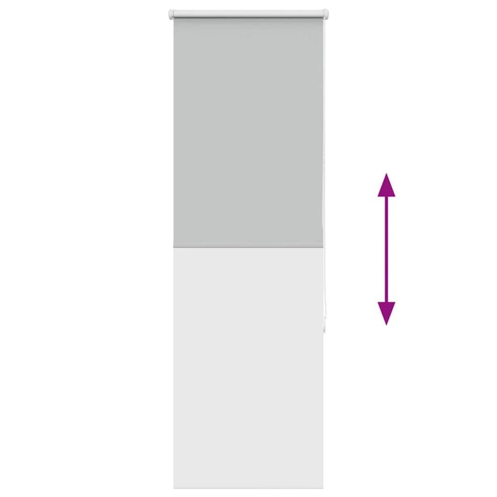 Produktbild för Rullgardin mörkläggning ljusgrå 60x175 cm tyg bredd 55,7 cm