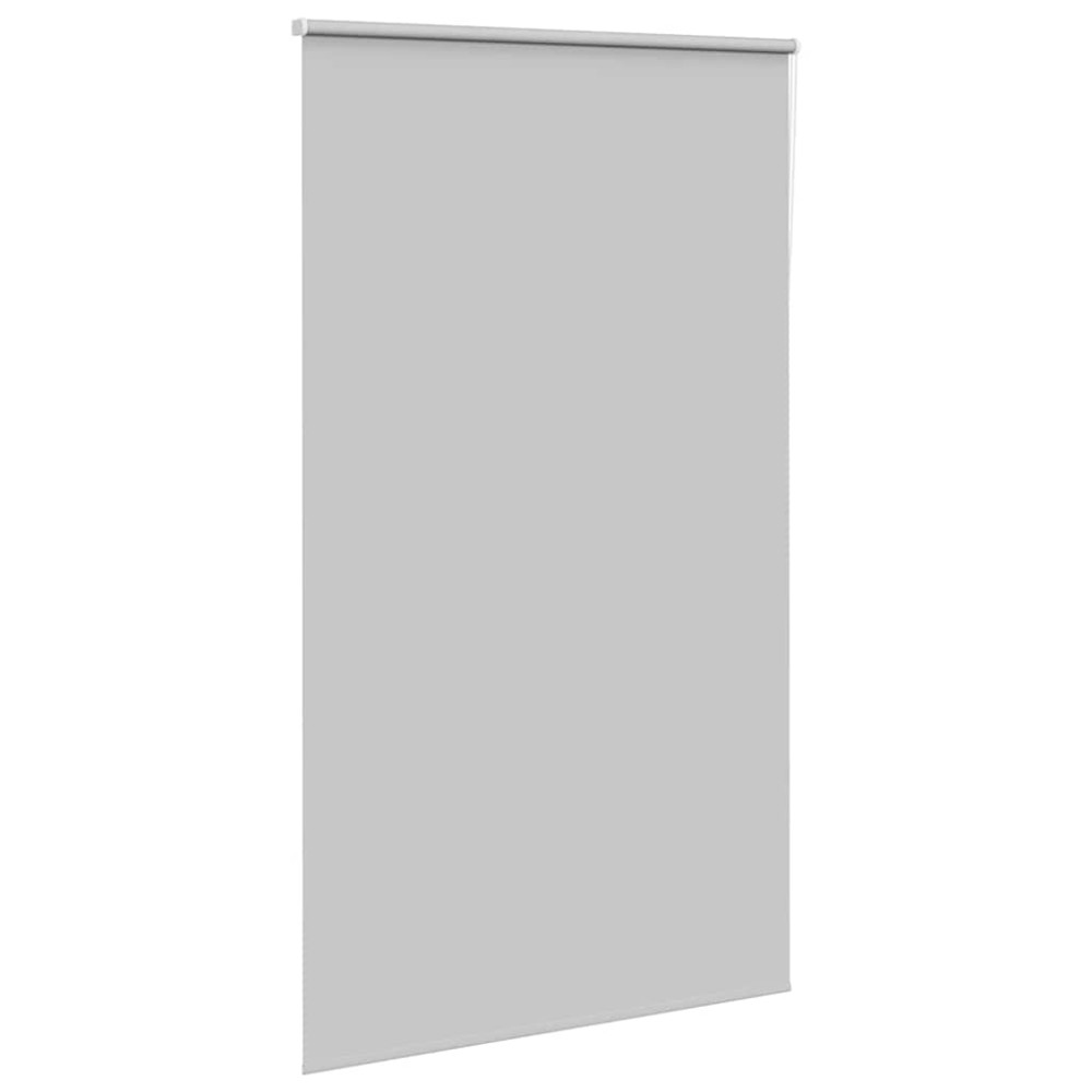Produktbild för Rullgardin mörkläggning ljusgrå 130x210 cm tyg bredd 126,6 cm